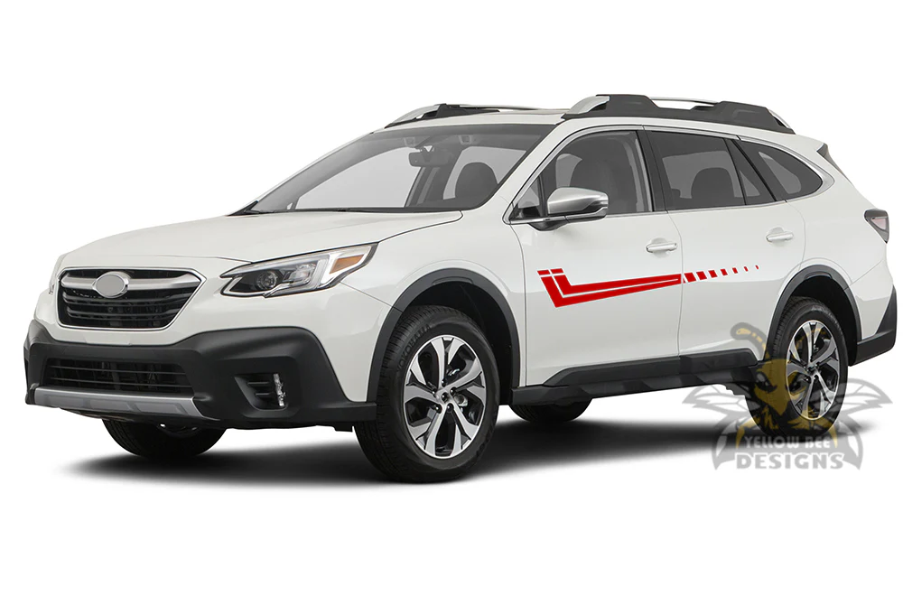 Speed Side Stripes Graphics Vinyl Decals Compatible with Subaru Outback - Image 3