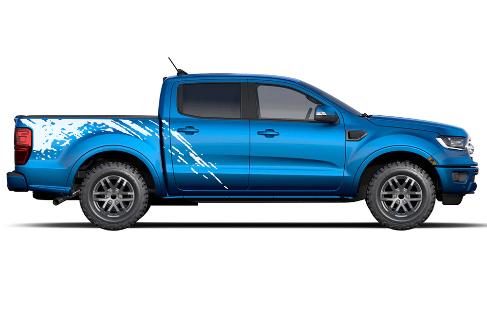 Splash Back Side Graphics Decals Compatible with Ford Ranger - Image 2
