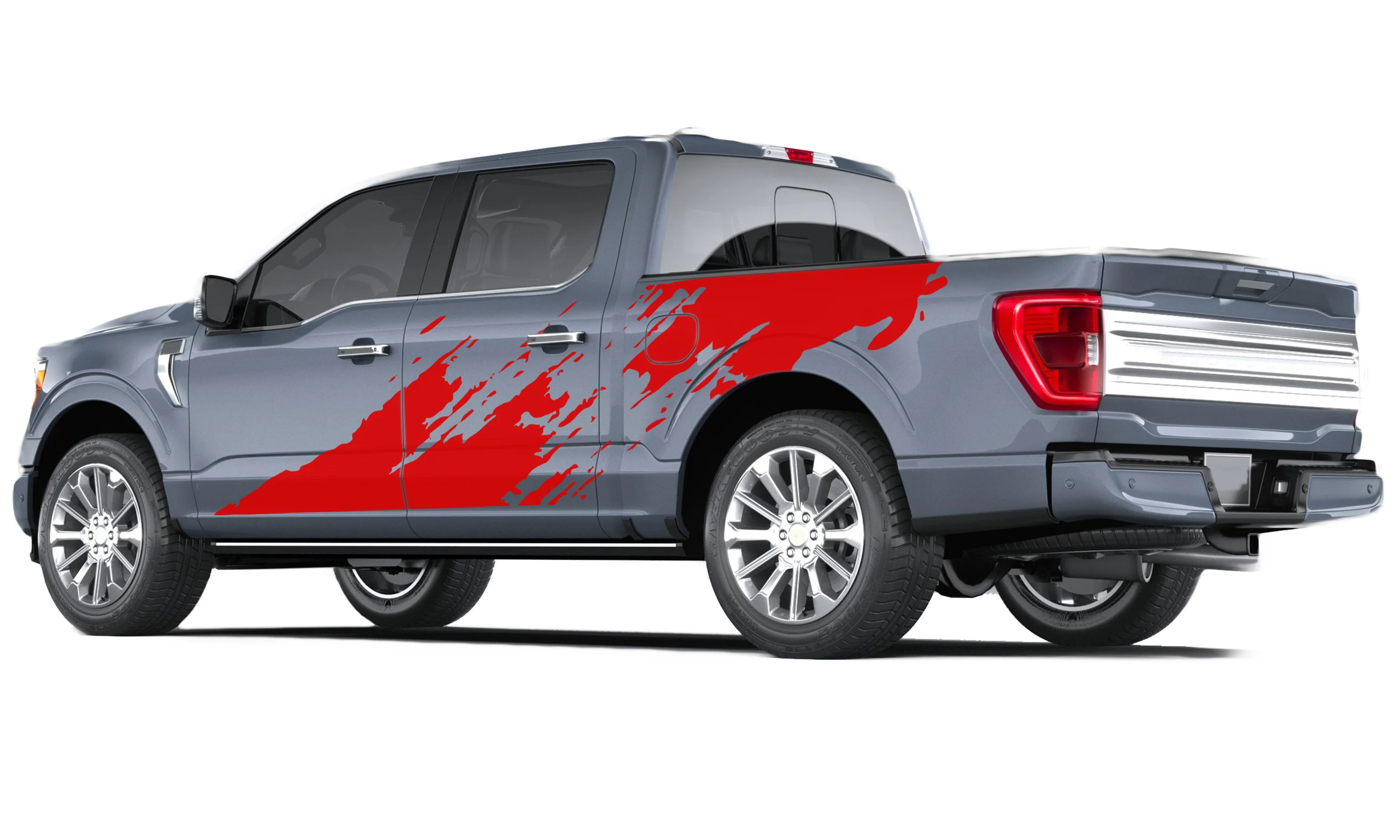 Splash Bed and Doors Graphics Vinyl Decals Compatible with Ford F150 - Image 2
