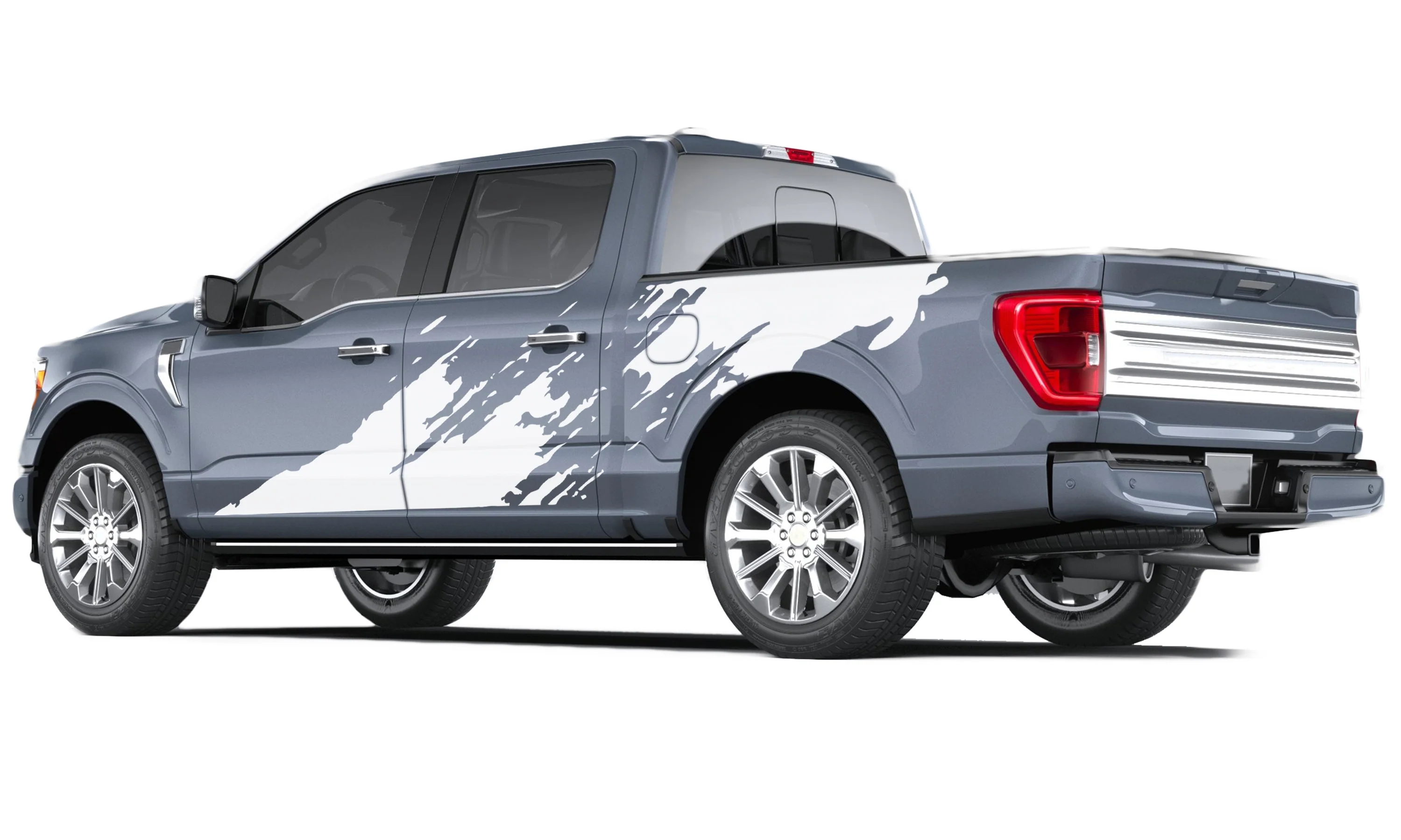 Splash Bed and Doors Graphics Vinyl Decals Compatible with Ford F150 - Image 4