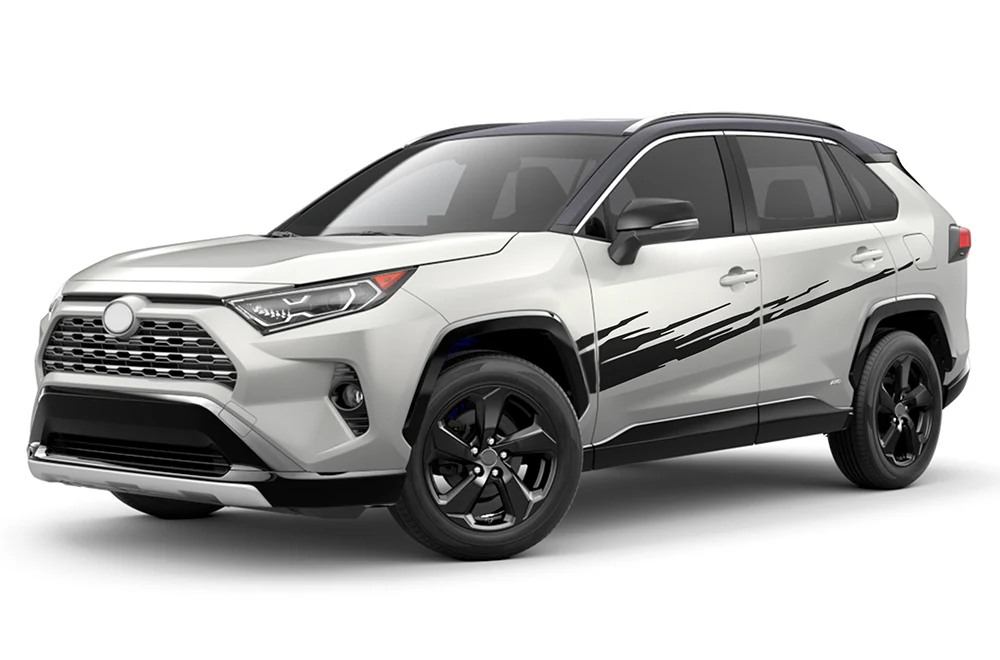 Splash Designs Side Door Graphics Vinyl Decals Compatible with Toyota RAV4