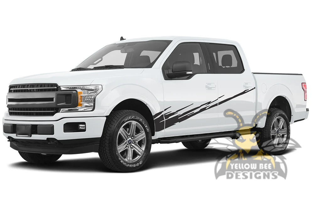 Splash Vinyl Decals Compatible with Ford F150 Super Crew Cab 5.5'' - Image 2