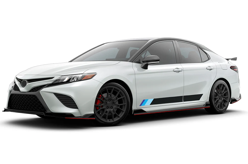 Sport Stripes Blue Shades Graphics Vinyl Compatible decals for Toyota Camry