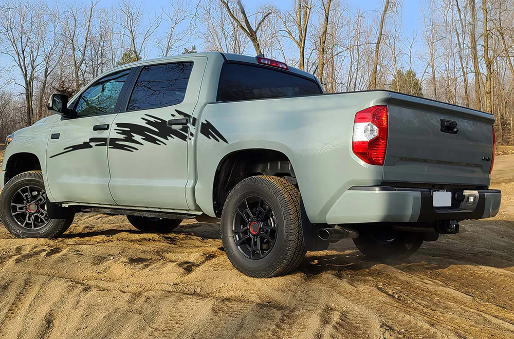 Strike Door Side Graphics Vinyl Decal Compatible with Toyota Tundra - Image 2