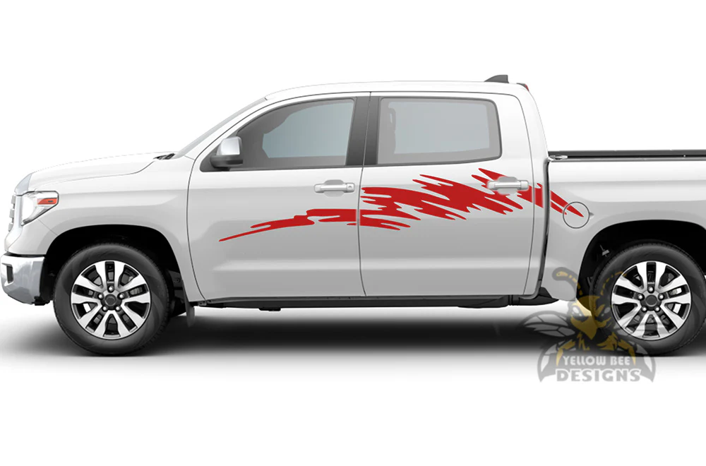 Strike Door Side Graphics Vinyl Decal Compatible with Toyota Tundra - Image 3