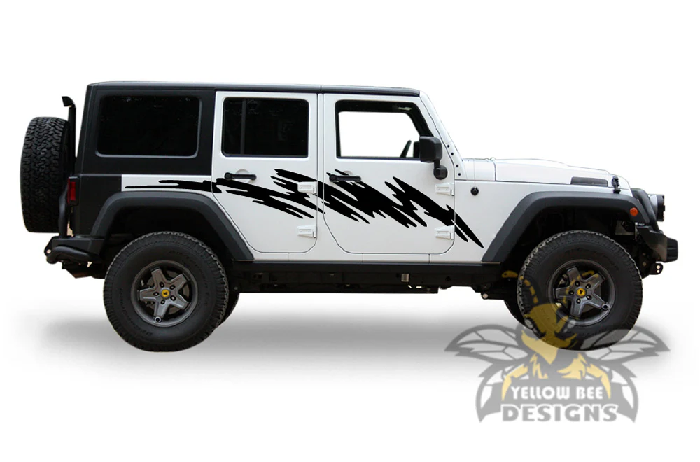 Strike Graphics Kit Vinyl Decal Compatible with Jeep Wrangler - Image 2