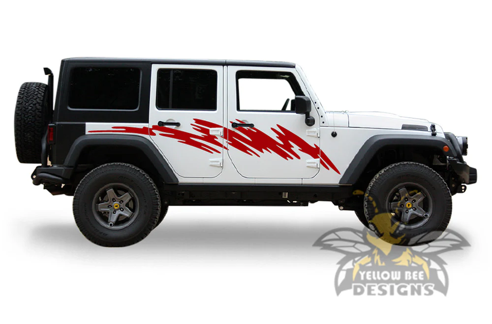 Strike Graphics Kit Vinyl Decal Compatible with Jeep Wrangler - Image 4