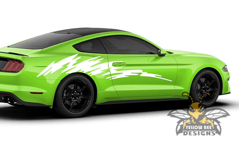 Strike Side Decals Graphics Vinyl Decals Compatible with Ford Mustang - Image 2