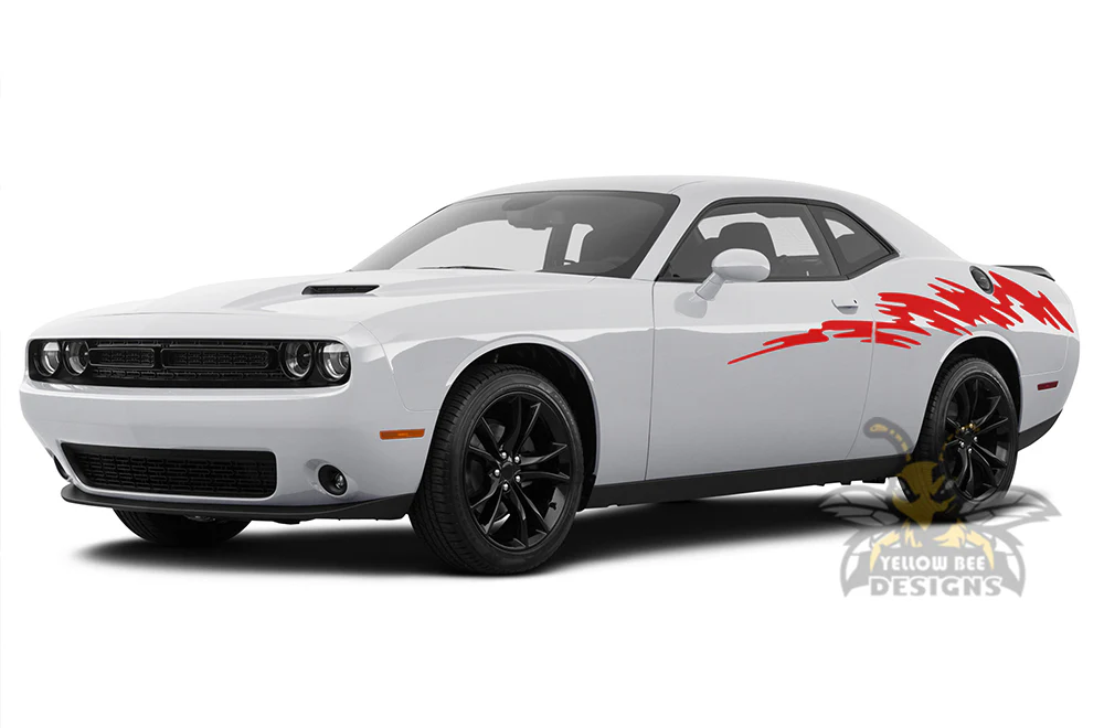 Strike Side Graphics Vinyl Decals Compatible with Dodge Challenger - Image 3