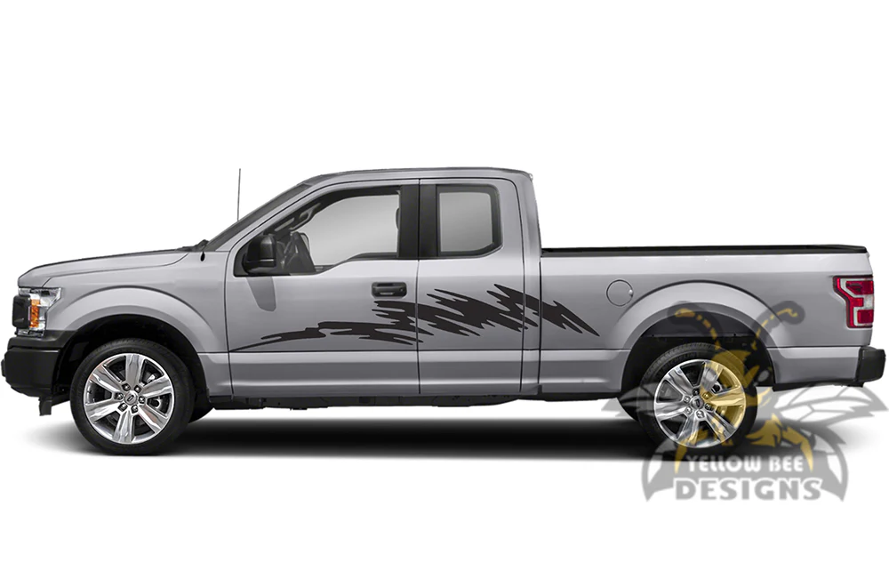 Strike Side Graphics Vinyl Decals Compatible with Ford F150 Super Cab 6.5'' - Image 2
