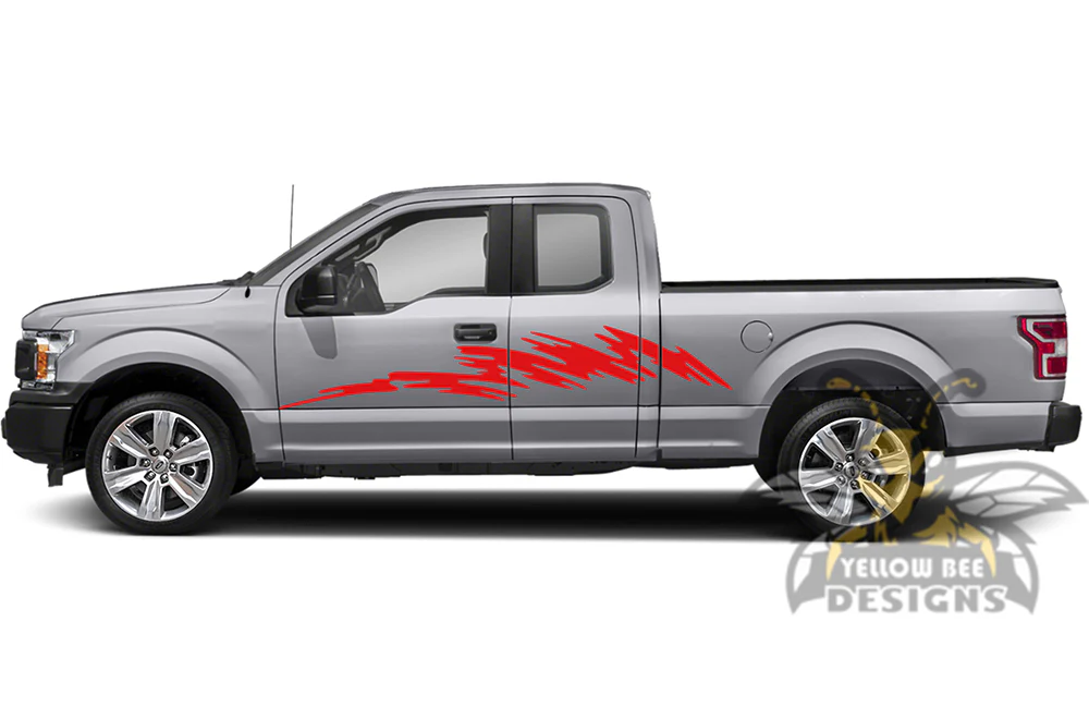 Strike Side Graphics Vinyl Decals Compatible with Ford F150 Super Cab 6.5'' - Image 3