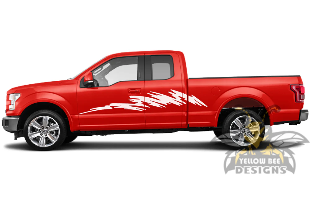 Strike Side Graphics Vinyl Decals Compatible with Ford F150 Super Cab 6.5'' - Image 4