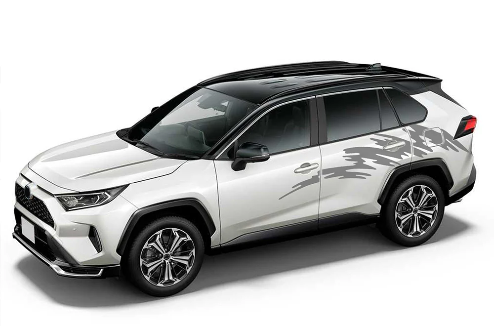 Strike Side Door Graphics Vinyl Decals Compatible with Toyota RAV4 - Image 2