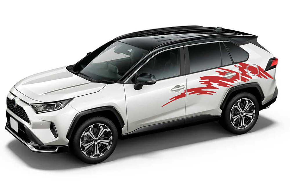 Strike Side Door Graphics Vinyl Decals Compatible with Toyota RAV4 - Image 3