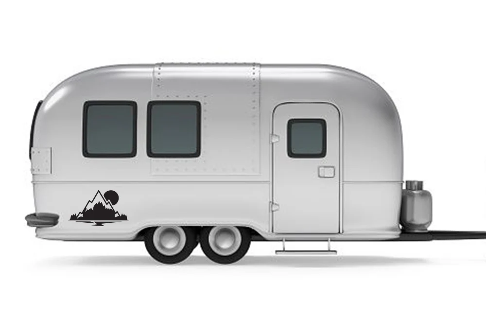 Sun & Mountains Decals, Graphics For RV, Trailer Hauler, Camper, Motor-Ηome, Caravan - Image 5