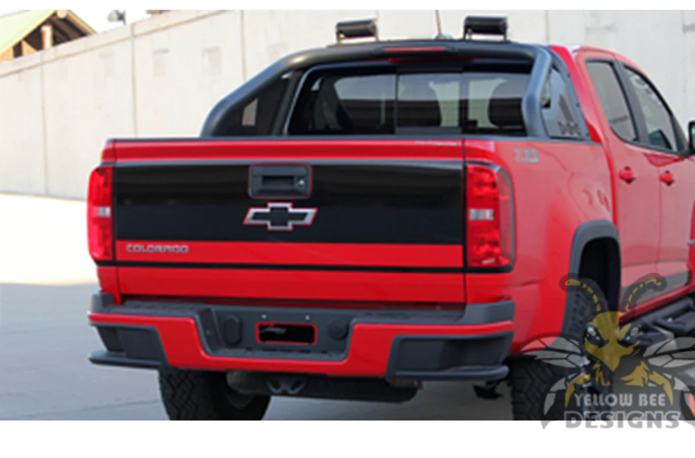 Tailgate Stripe Graphics Vinyl Decals Compatible with Chevrolet Colorado Crew Cab - Image 2