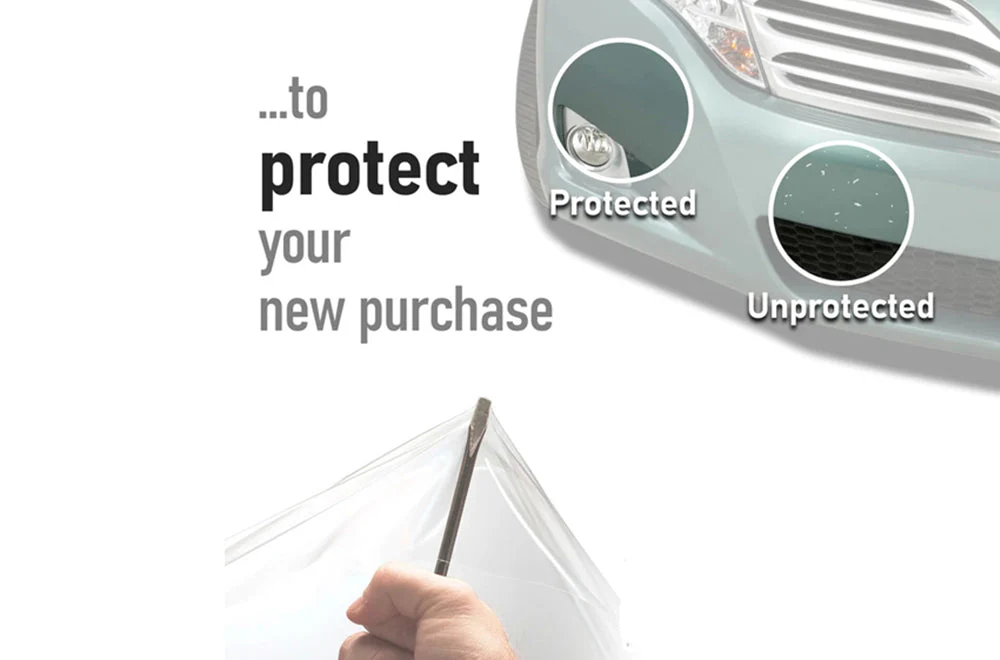 PreCut PRO Series Paint Protection Clear Bra PPF (Partial Front) compatible with Tesla Model X 2021-Present - Image 3