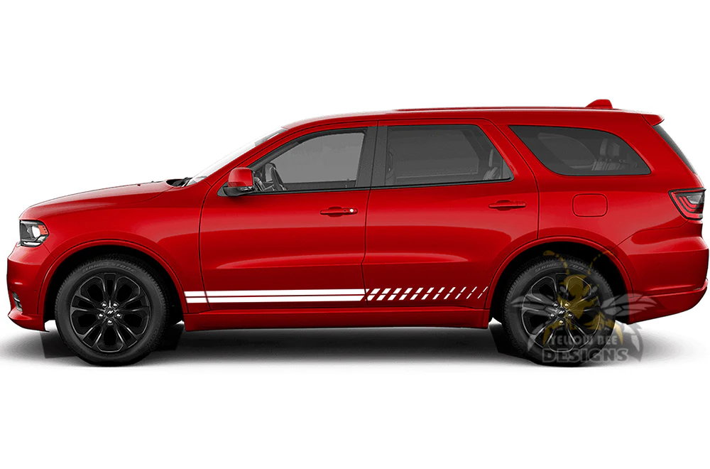 Thin Lower Side Stripes Vinyl Decals Compatible With Dodge Durango - Image 3