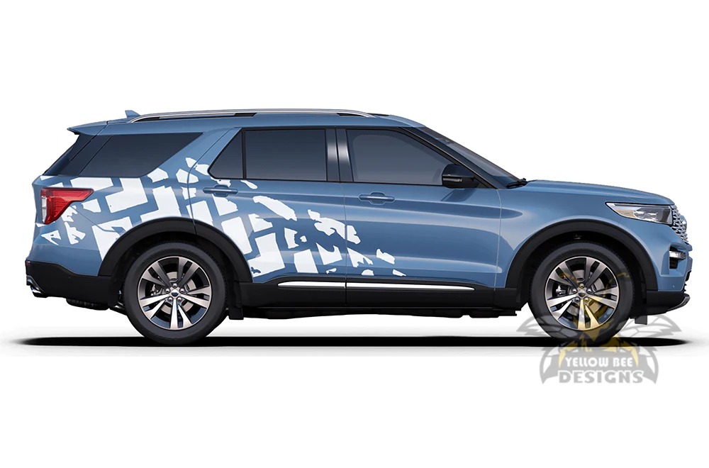 Tire Truck Door Graphics Vinyl Decals Compatible with Ford Explorer - Image 3