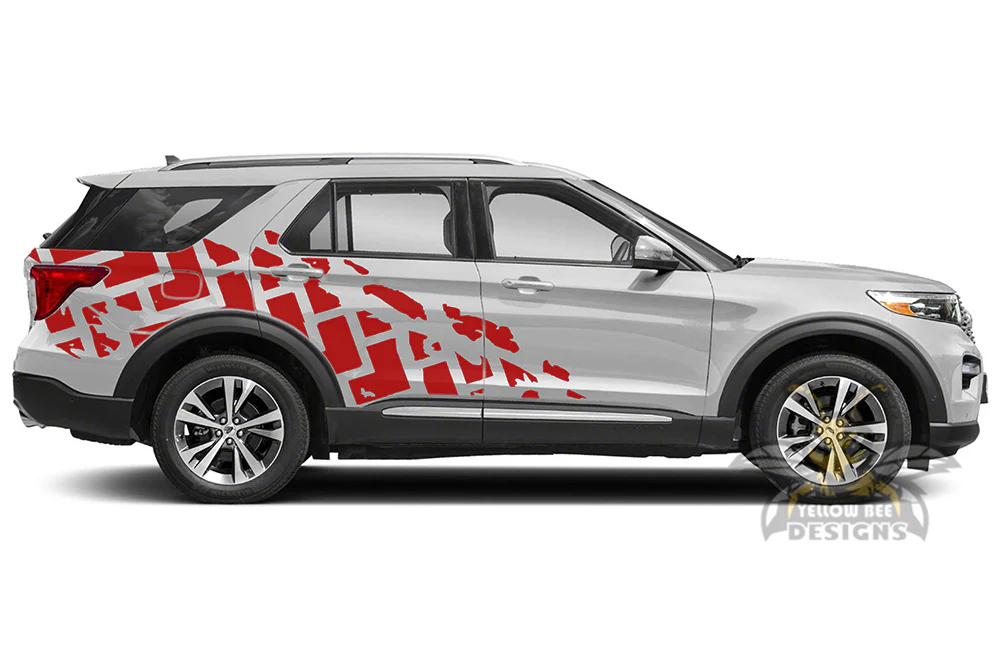 Tire Truck Door Graphics Vinyl Decals Compatible with Ford Explorer - Image 4