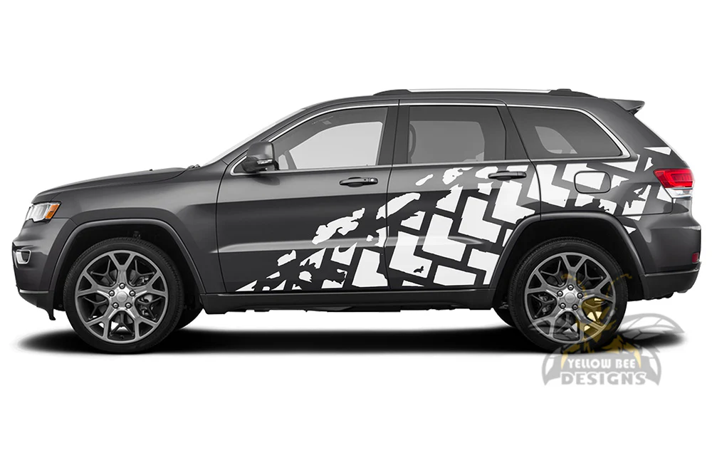 Tire Truck Side Graphics Vinyl Decals Compatible with Grand Cherokee - Image 3
