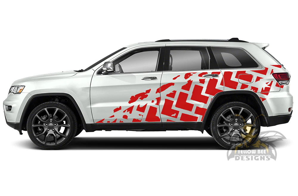 Tire Truck Side Graphics Vinyl Decals Compatible with Grand Cherokee - Image 4