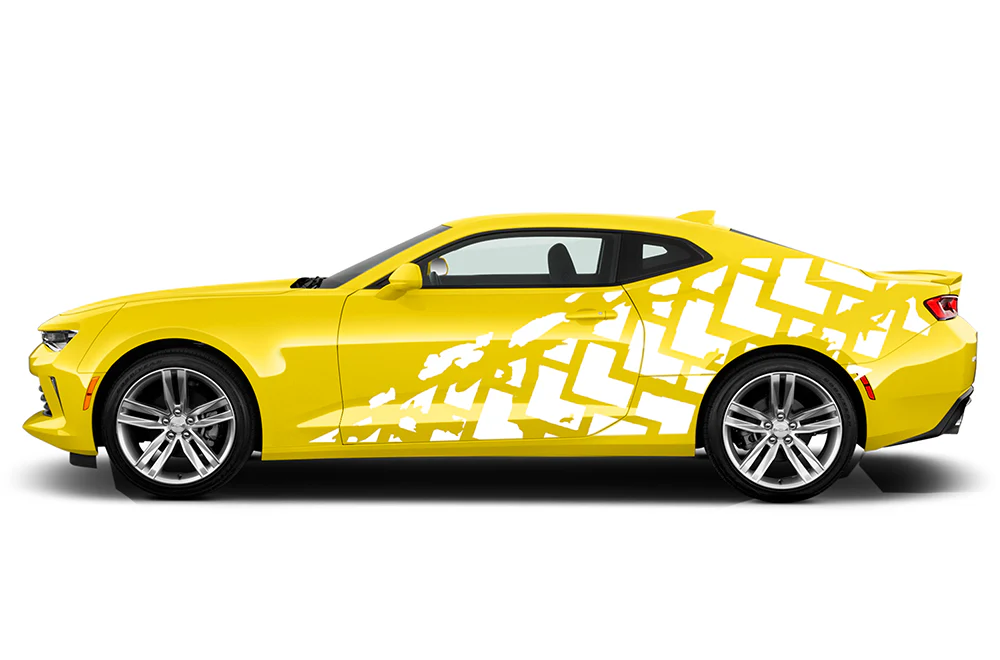 Tire Trucks Door Graphics Vinyl Decals Compatible with Chevrolet Camaro - Image 3