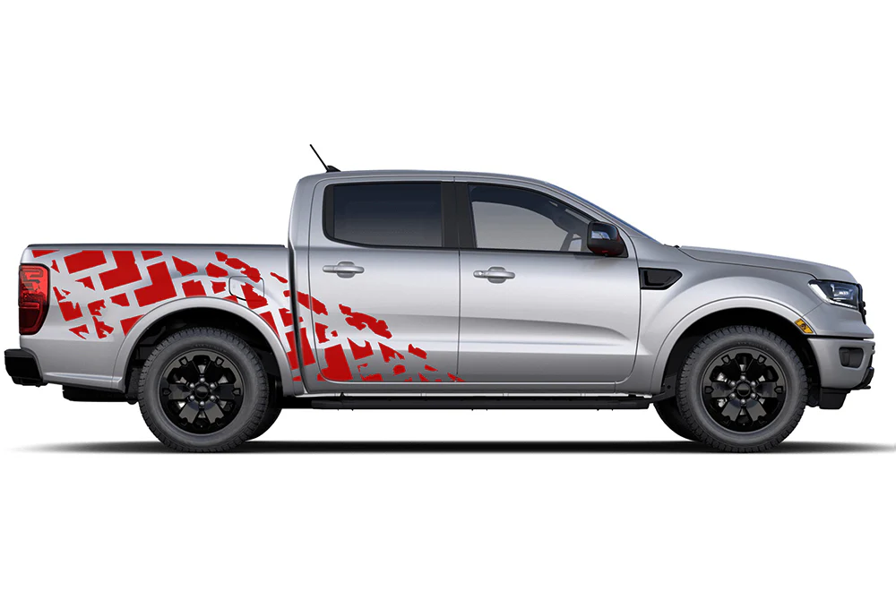 Tire Trucks Side Graphics Decals Compatible with Ford Ranger - Image 3