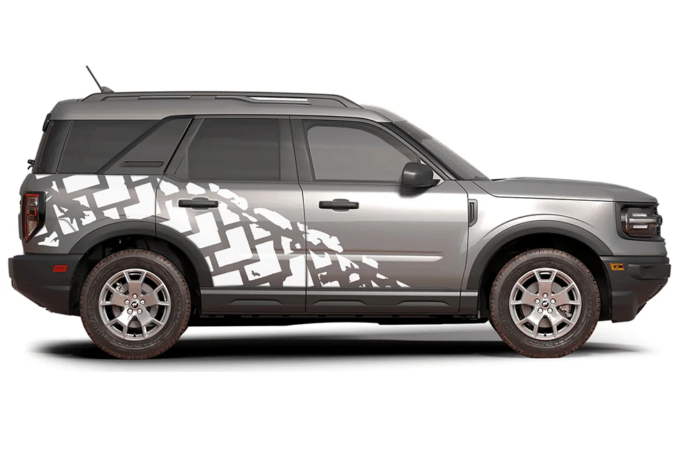 Tire Trucks Stamp Side Graphics Vinyl Decals Compatible with Ford Bronco Sport - Image 3
