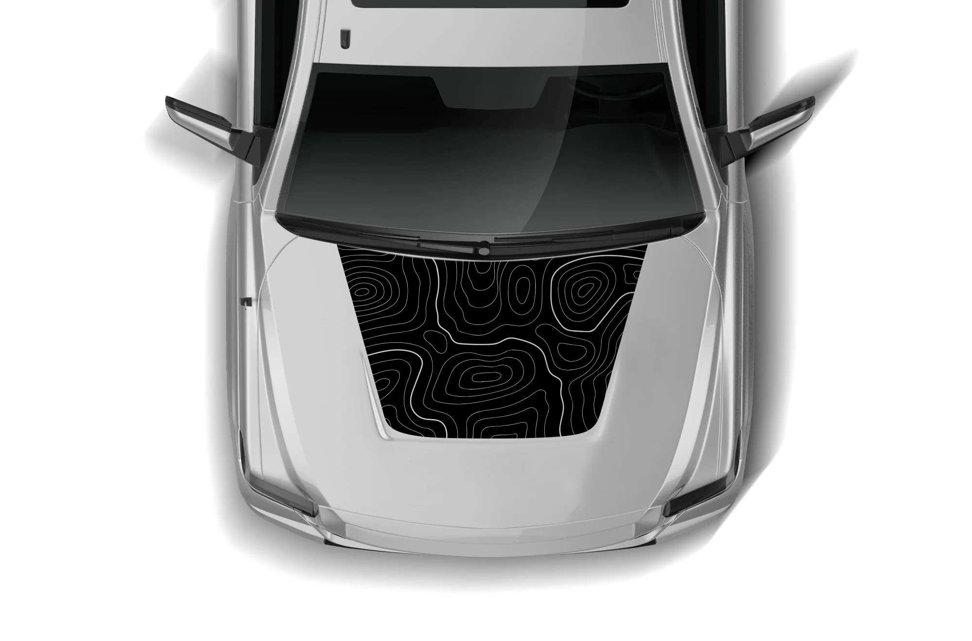Topo Hood Graphics Decal Compatible with Toyota Tundra 2007 - 2021