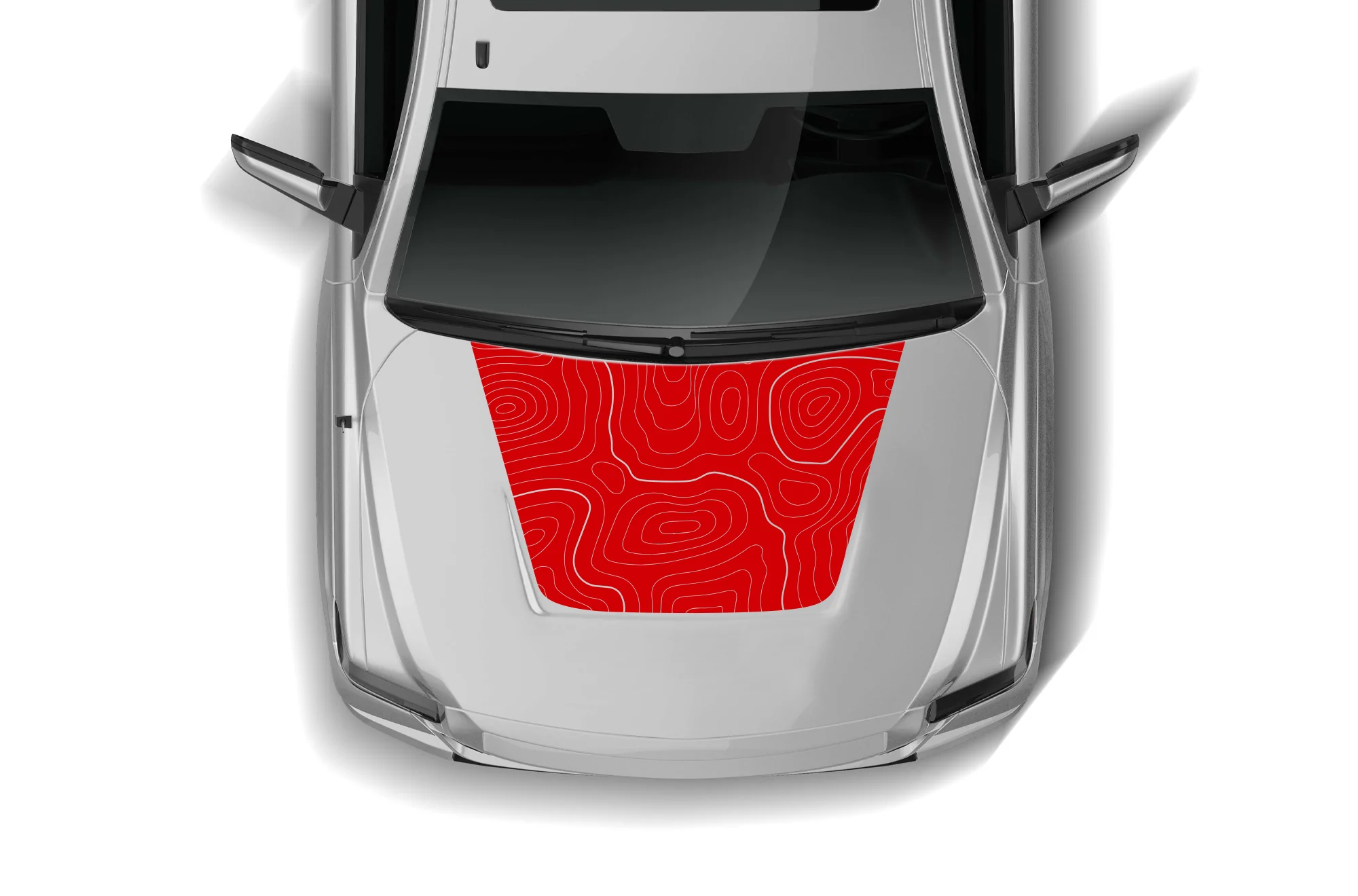 Topo Hood Graphics Decal Compatible with Toyota Tundra 2007 - 2021 - Image 2