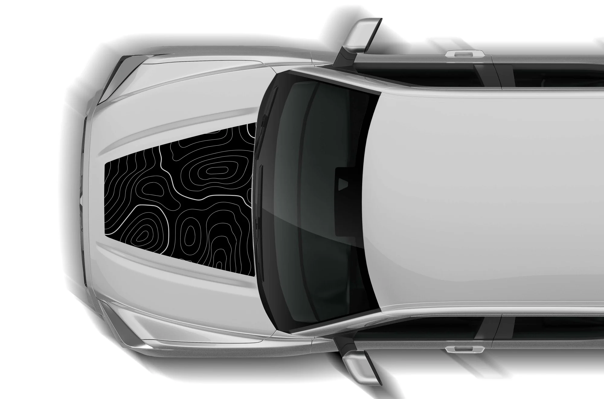 Topo Hood Graphics Decals Compatible with Toyota Tundra 3rd Gen