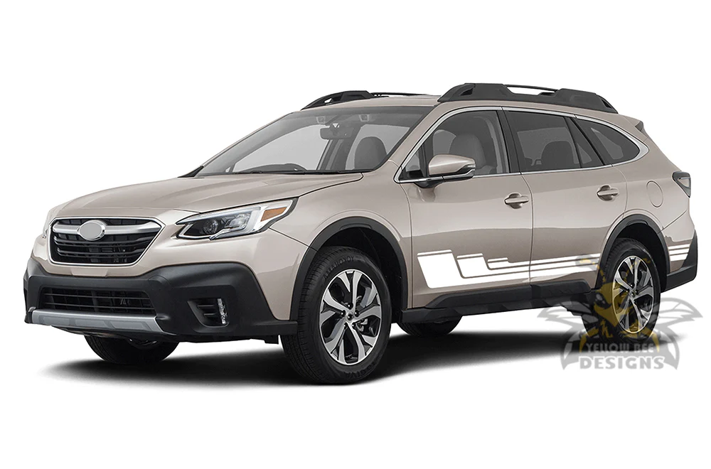 Trible Hockey Side Stripes Graphics Vinyl Decals Compatible with Subaru Outback - Image 2