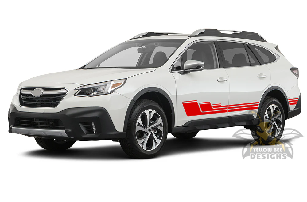 Trible Hockey Side Stripes Graphics Vinyl Decals Compatible with Subaru Outback - Image 3