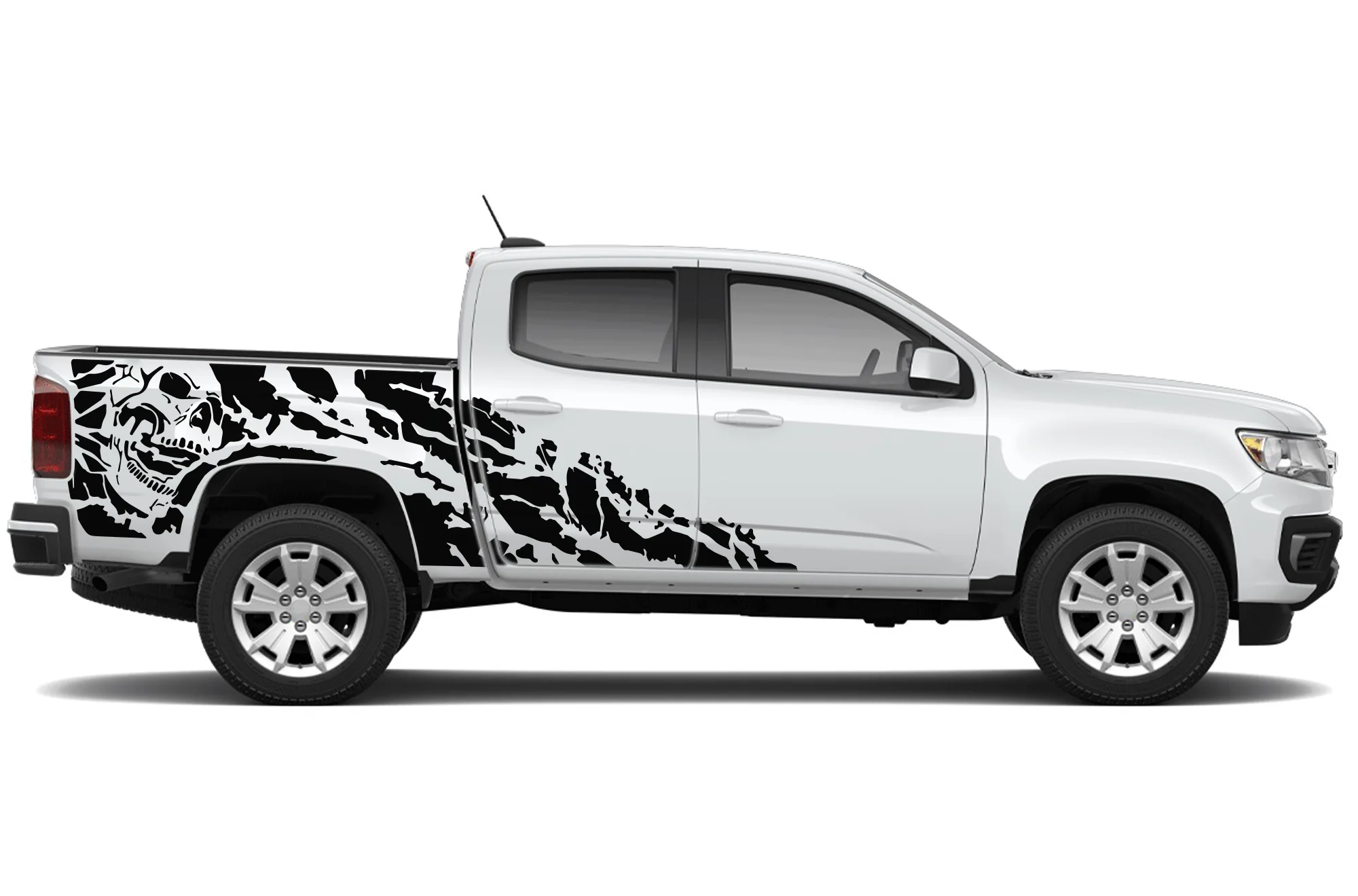 Nightmare Graphics Vinyl Decals Compatible with Chevrolet Colorado Crew Cab