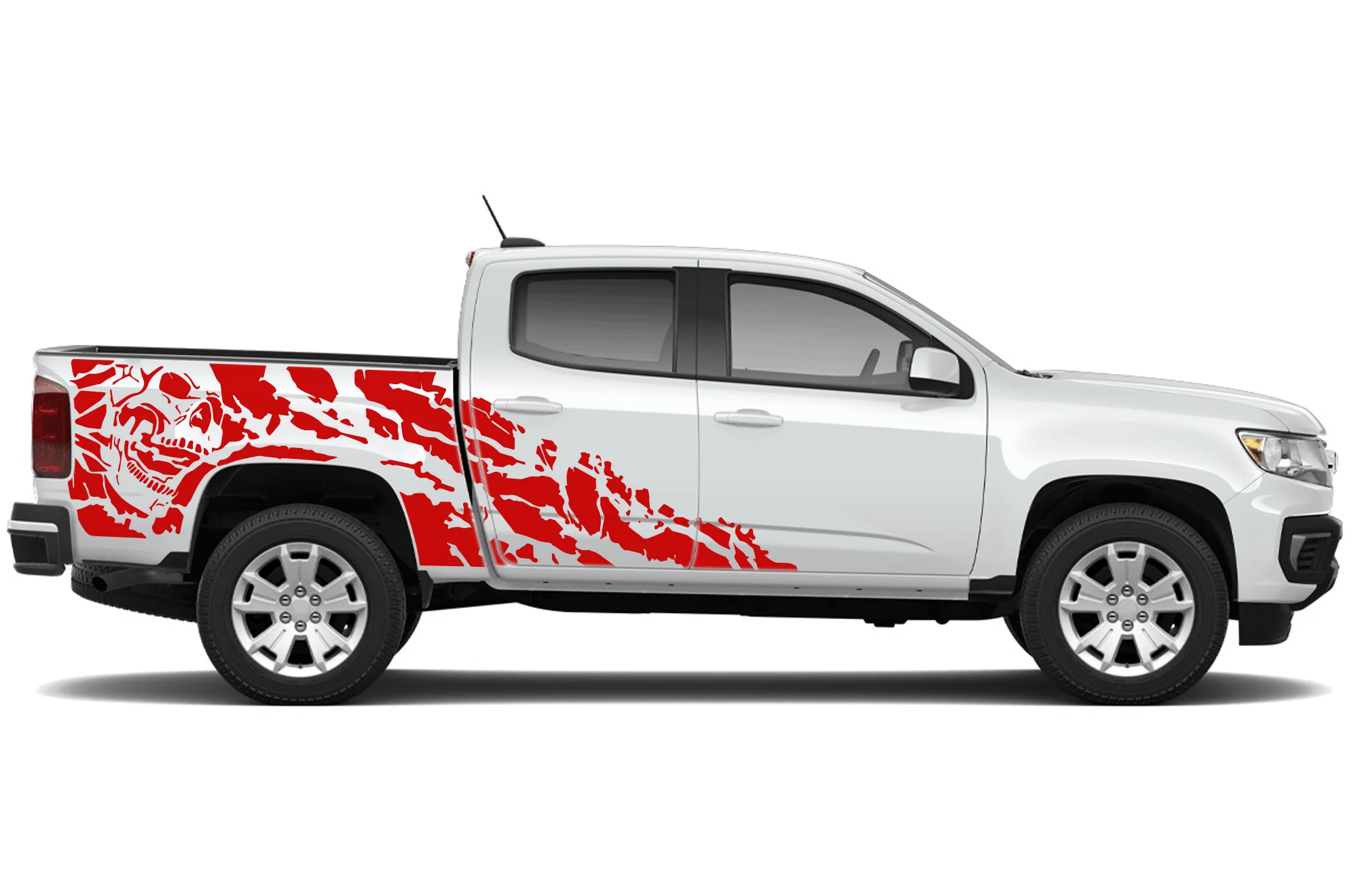 Nightmare Graphics Vinyl Decals Compatible with Chevrolet Colorado Crew Cab - Image 2
