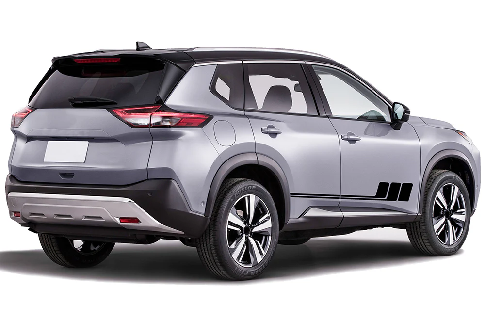 Triple Door Stripes Graphics Vinyl Decals Compatible with Nissan Rogue
