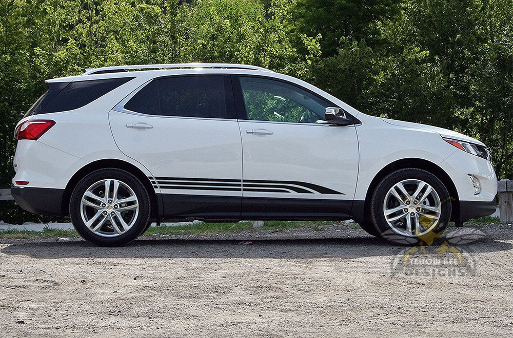 Triple Line Stripes Graphics Vinyl Decals Compatible with Chevrolet Equinox - Image 2