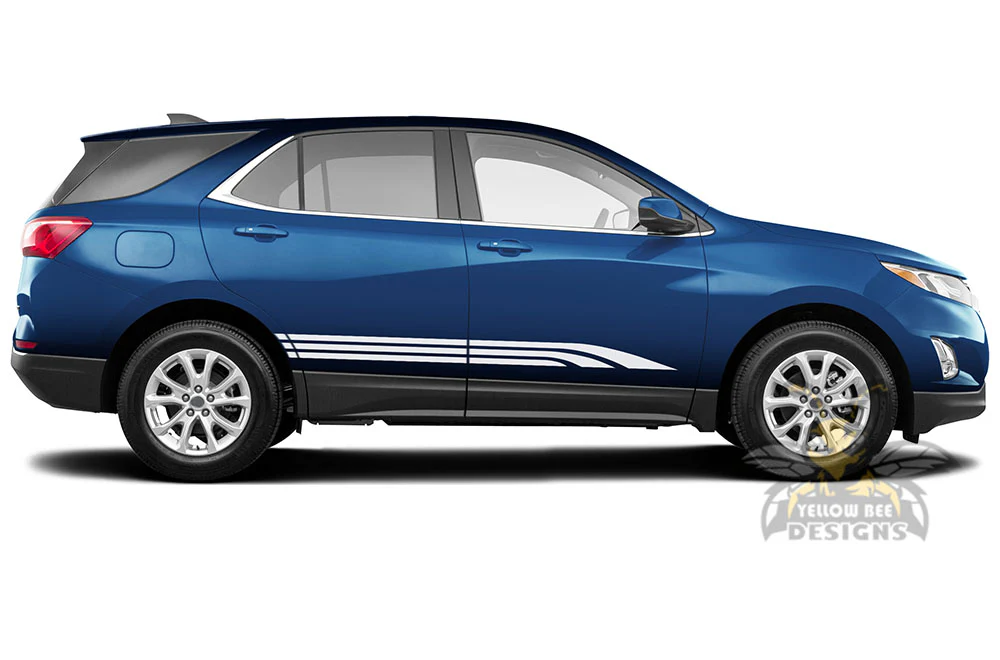 Triple Line Stripes Graphics Vinyl Decals Compatible with Chevrolet Equinox - Image 3