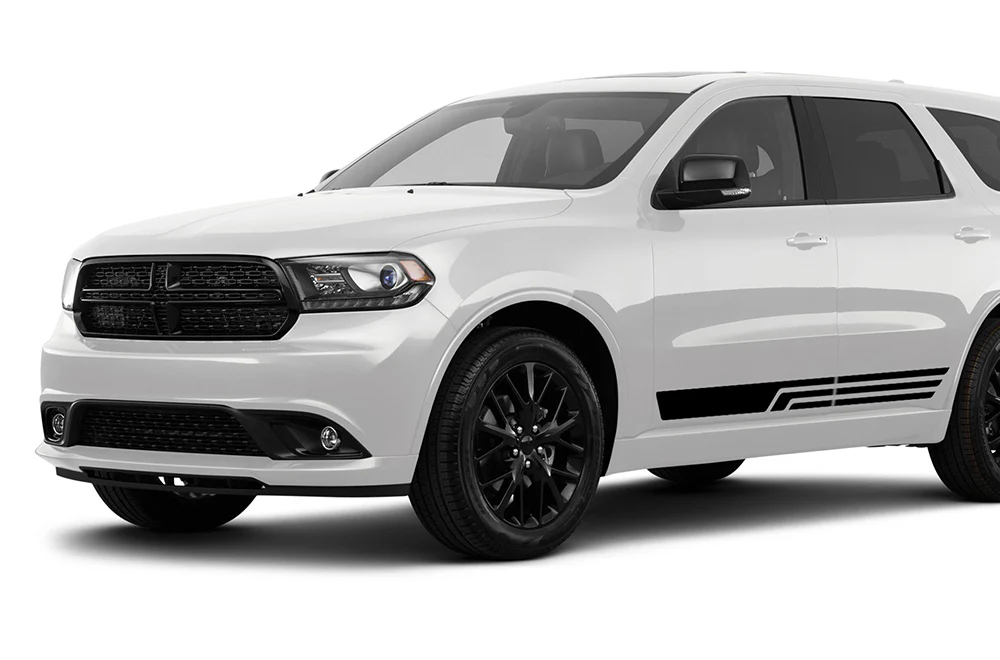 Triple Lower Side Stripes Vinyl Decals Compatible With Dodge Durango