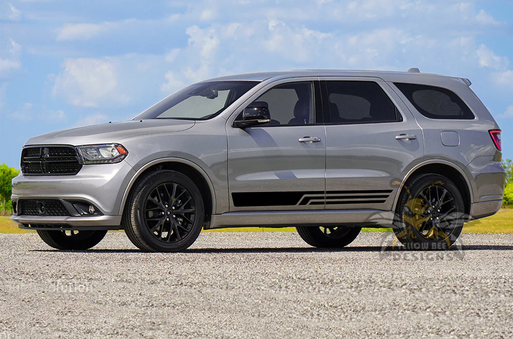 Triple Lower Side Stripes Vinyl Decals Compatible With Dodge Durango - Image 2