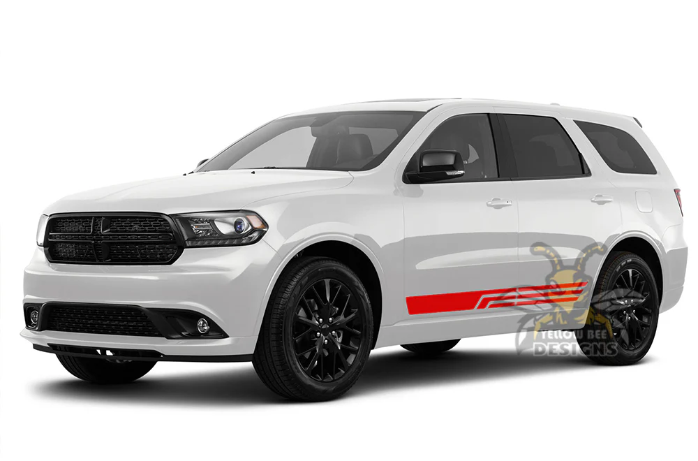 Triple Lower Side Stripes Vinyl Decals Compatible With Dodge Durango - Image 3