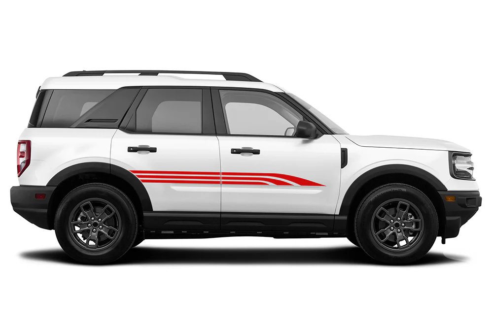 Triple Side Graphics Vinyl Decals Compatible with Ford Bronco Sport - Image 3