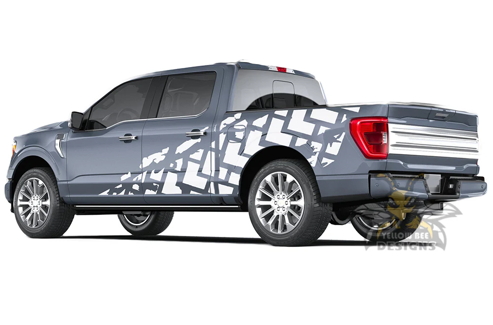 Trucks Tire Side Door Vinyl Graphics Decals Compatible with Ford F150 - Image 3