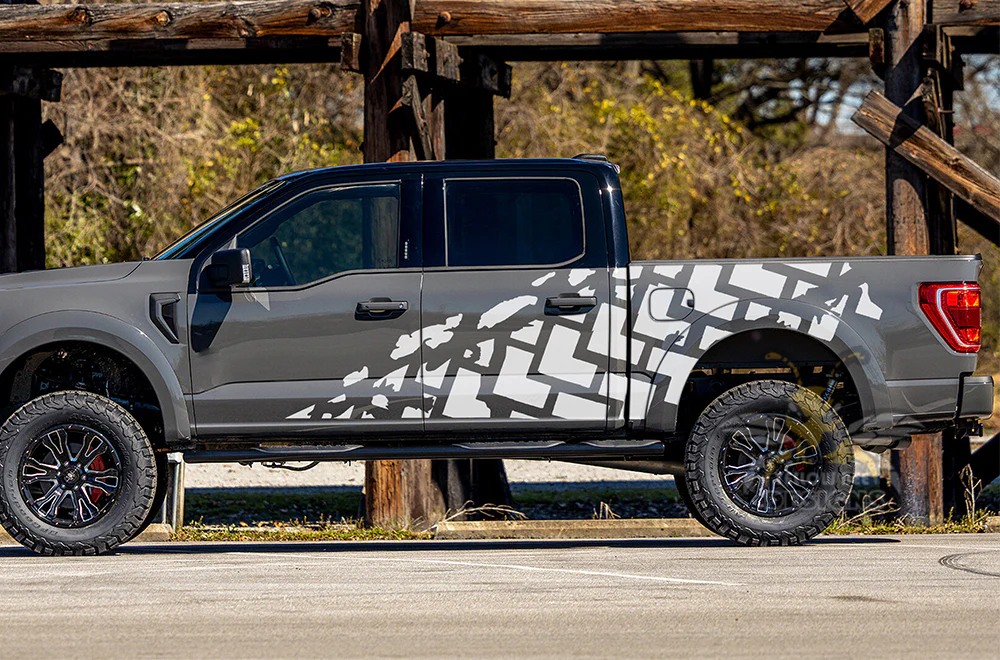 Trucks Tire Side Door Vinyl Graphics Decals Compatible with Ford F150 - Image 4