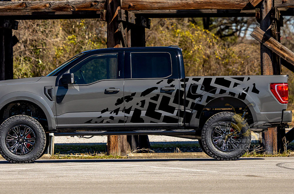 Trucks Tire Side Door Vinyl Graphics Decals Compatible with Ford F150 - Image 5