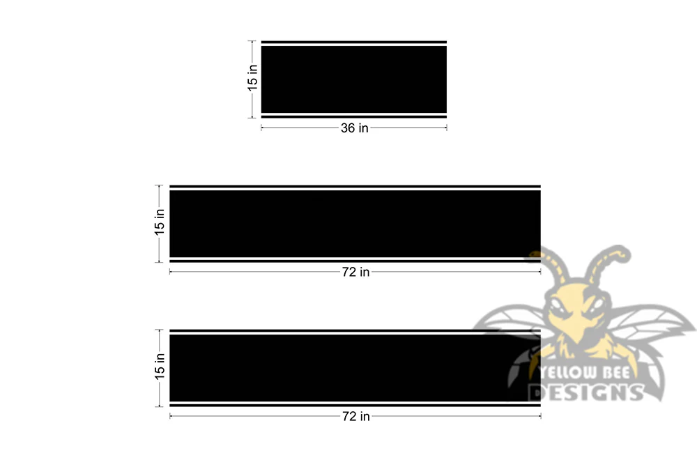 Universal Vinyl Center Racing Stripes decals any Car or Truck - Image 3