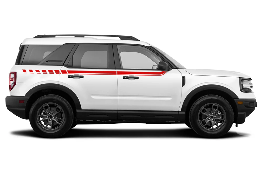Up Side Graphics Stripes Vinyl Decals Compatible with Ford Bronco Sport - Image 3