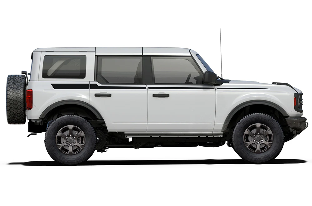 Up Side Stripes Graphics Vinyl Decals Compatible with Ford Bronco