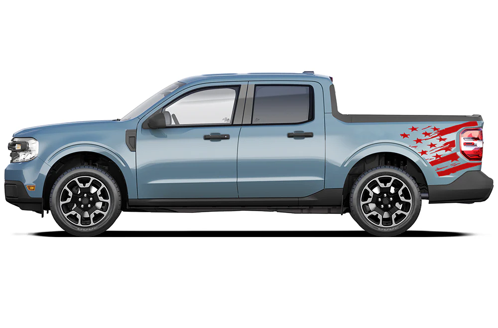 US Bed Side Graphics Vinyl Decals Compatible with Ford Maverick - Image 3